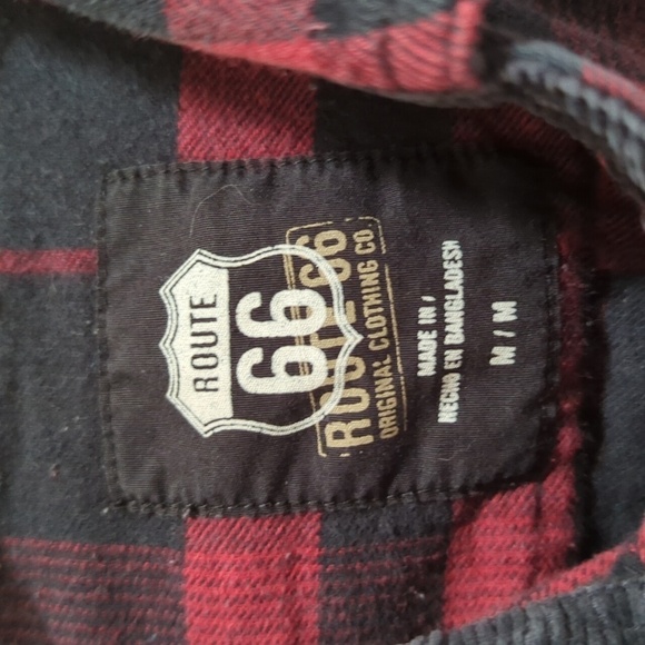 Route 66 Men's Long Sleeve Button Up Buffalo Plaid Shirt Size Medium - Picture 3 of 9